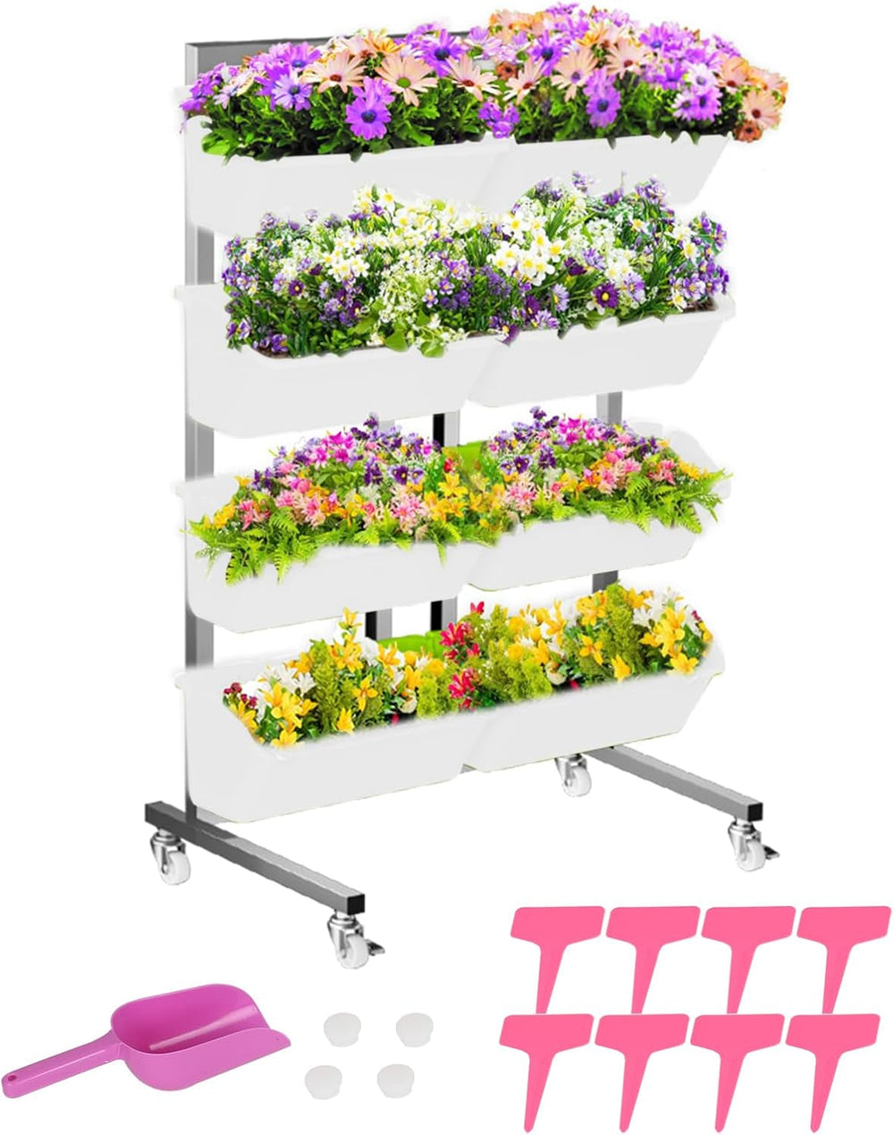 Hängende Vertikale Wand Pflanze, Vertikale Pflanzenwand Balkonbar Pflanzenwand Indoor mit Smart-Timer und Wasserpumpe Blumentopf Wand für Hof Garten Balkon Home Decoration