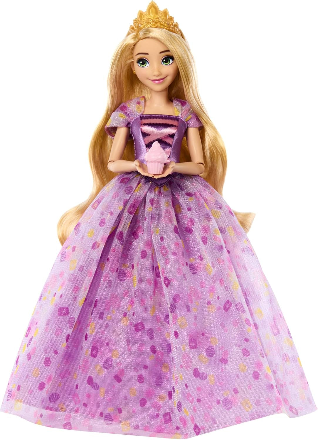 Mattel Disney Prinzessin Geburtstagsfeier Rapunzel Deluxe Modepuppe, inspiriert vom Disney-Film Rapunzel Neu verföhnt“, Geschenke für besondere Anlässe für Kinder und Sammler, HYC38