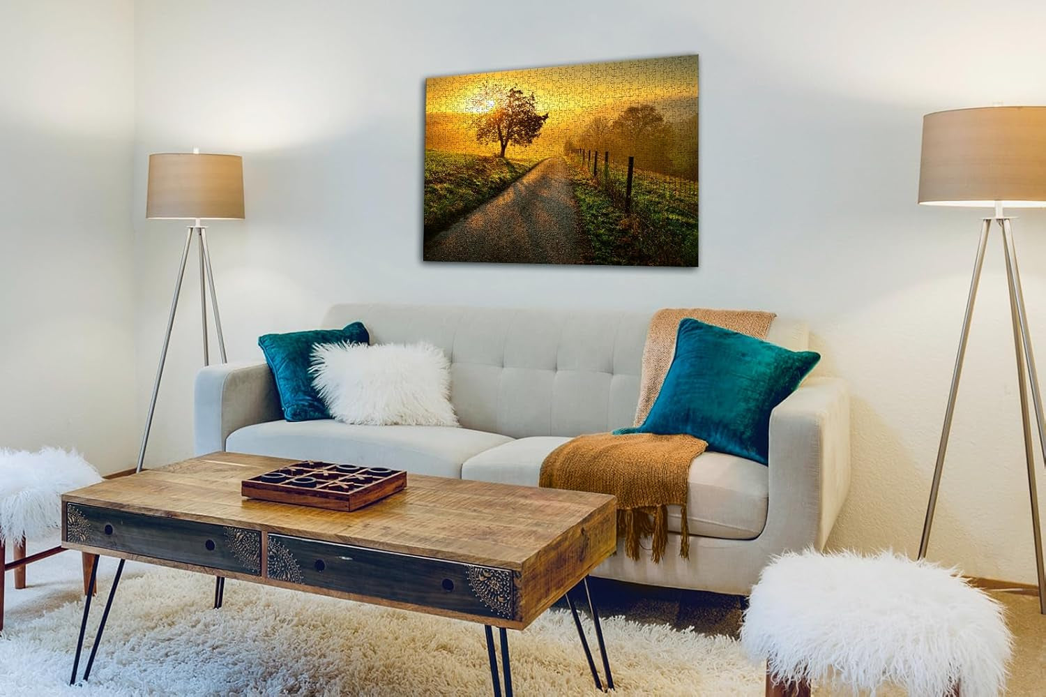 Ravensburger Puzzle 1000 piese Peisaj în soarele dimineții - Puzzle colorat pentru adulți și copii în calitate dovedită Puzzle Naty Shop