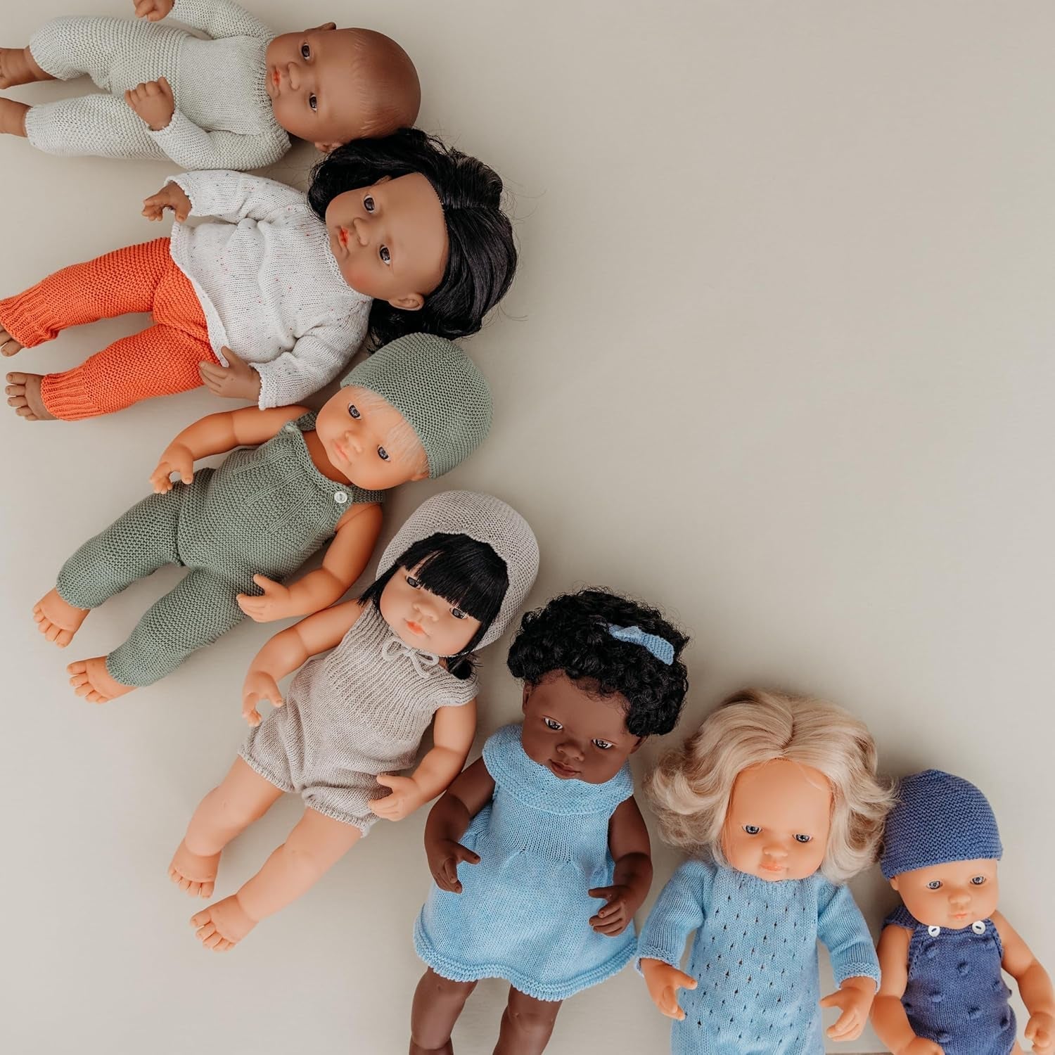 Miniland Babypuppe europäisches Mädchen 38cm-31052