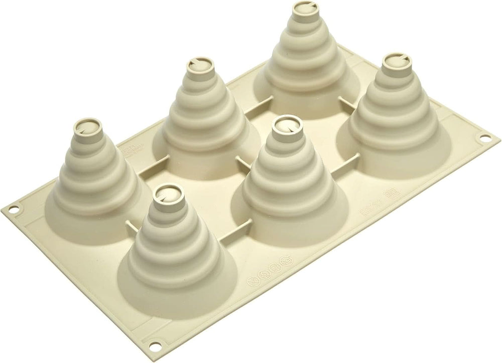 Silikomart, Form für Tartufo-Silikonkuchen, 8 einzelne Öffnungen, Ø 62 H 52 mm Küche Naty Shop Soffice Incanto