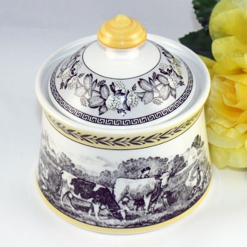 Villeroy & Boch – Audun Ferme Zuckerdose 300 Ml Weiß/Bunt, Spülmaschinenfest, Mikrowellensicher, Dose, Frischhaltedose, Vorratsdose, Box, Süßigkeiten Aufbewahrung, Pralinenbox, Premium Porzellan