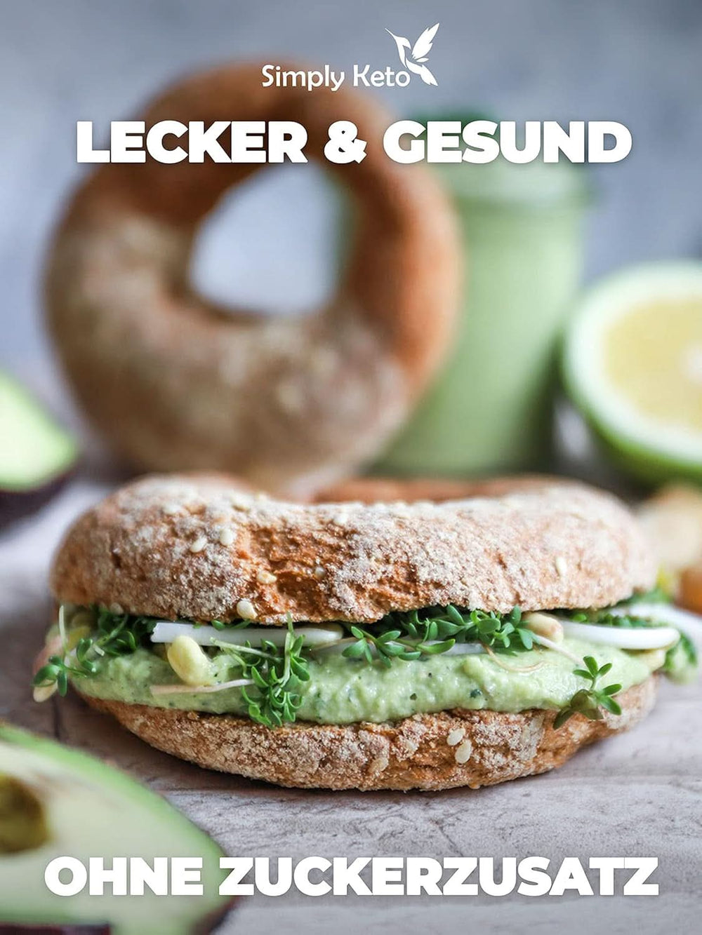 Simply Keto Lower Carb* Bagel-Backmischung für Low Carb* und ketogene Diät – laktose- und glutenfrei – 335 Gramm Naty Shop Kitchen