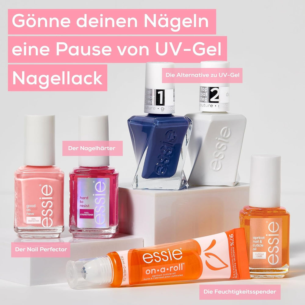 Kit Essie Nail Rescue: Ulei de unghii și cuticule cu aromă de caisă + Oja reparatoare To the Rescue pentru îngrijirea unghiilor