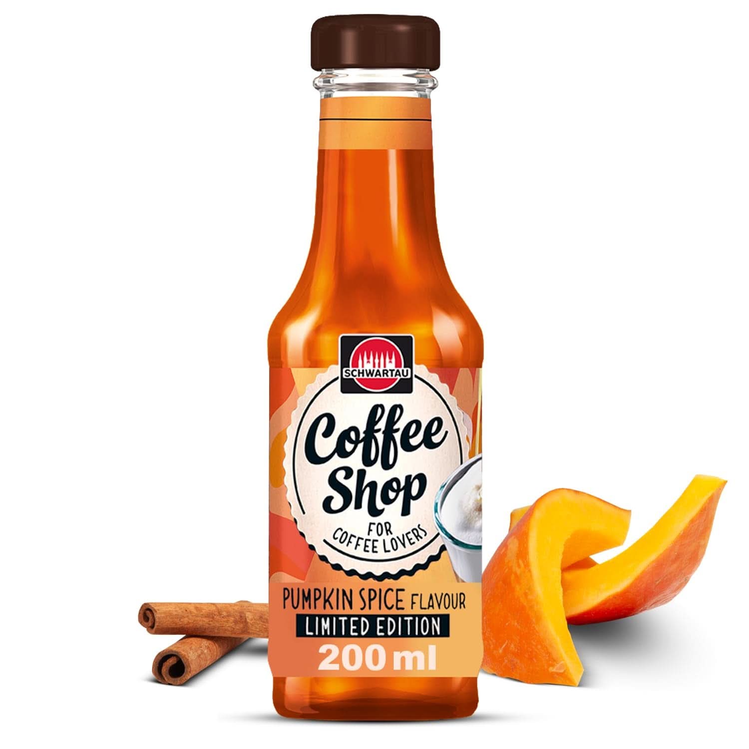 Schwartau Coffee, sirop de cafea pentru rafinarea specialităților de cafea, 200 ml Indulcitori Naty Shop Dovleac cu mirodenii