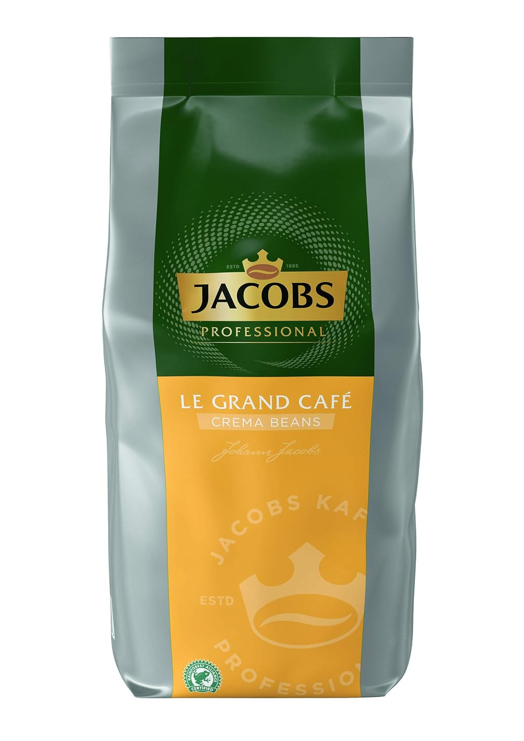 Jacobs Professional Le Grand Café Crema, boabe de cafea întregi 1kg, Mild, Intensitate 2/5 Cafea Naty Shop 1 Kg Le Grand Café Crema