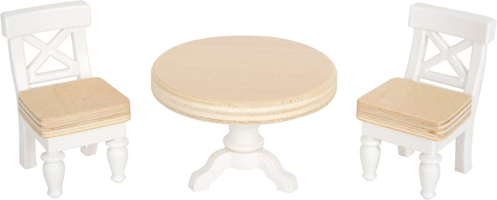 Small Foot Puppenhaus 3-stöckiges Stadthaus aus Holz mit offener Vorderseite und 12 Möbeln für Kinder ab 3 Jahren 11802 Weiß Grau Puppenhäuser Naty Shop