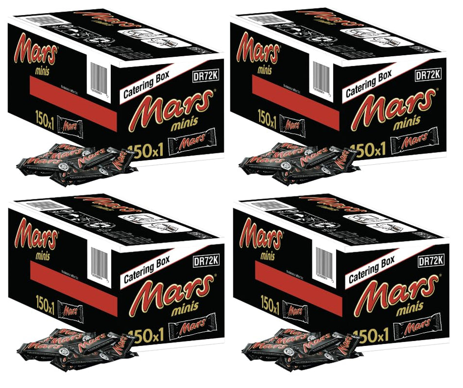 Batoane de ciocolată Mars Minis | Pachet vrac de ciocolată | Caramel | 150 x 18g