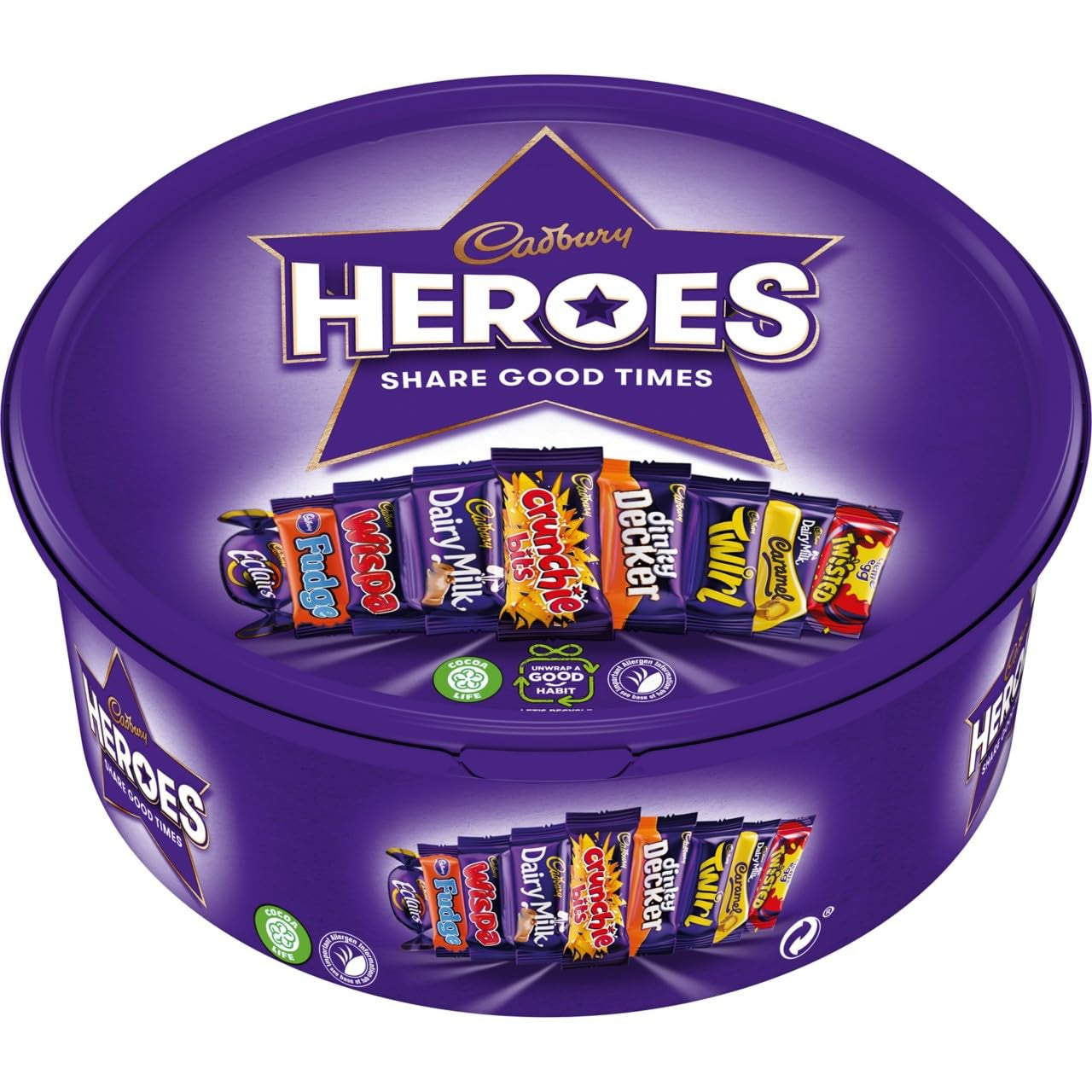 Cutie de ciocolată Heroes 550g