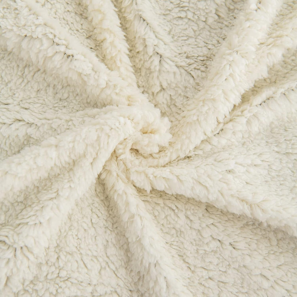 Kono Sherpa fleece throw blanket, 150 X 200 Cm, Soft, Cosy, Fluffy, Reversible, Microfibre, pături fixe pentru pat, canapea, canapea (Albastru marin, dublu/double) Paturi si Cuverturi Besuche den KONO-Store