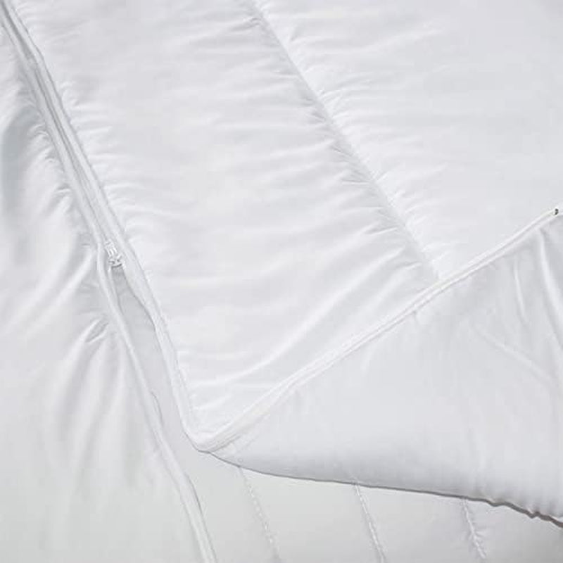 KSGB402460 Pat matlasat pentru 2 persoane, ușor lavabil, alb, 220X240 cm Plapumi si pilote Naty Shop