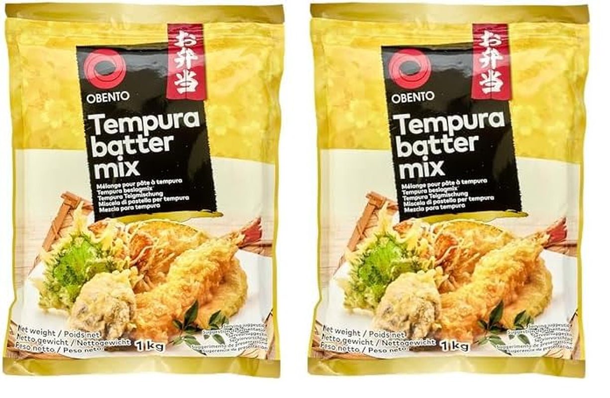Tempura Teigmischung Tempura Back-Frittiermischung, 500 Gramm Mischung zum Backen und Kochen Naty Shop 1 kg (2er Pack)