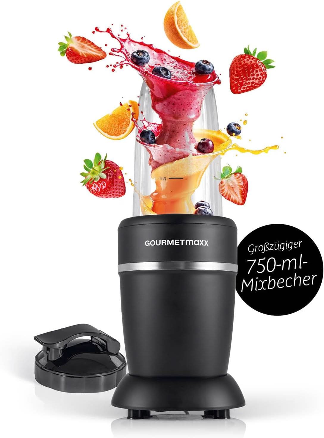 Gourmetmaxx Mr Magic Blender, Smoothie Maker mit XXL Naty Shop Zubehörpaket