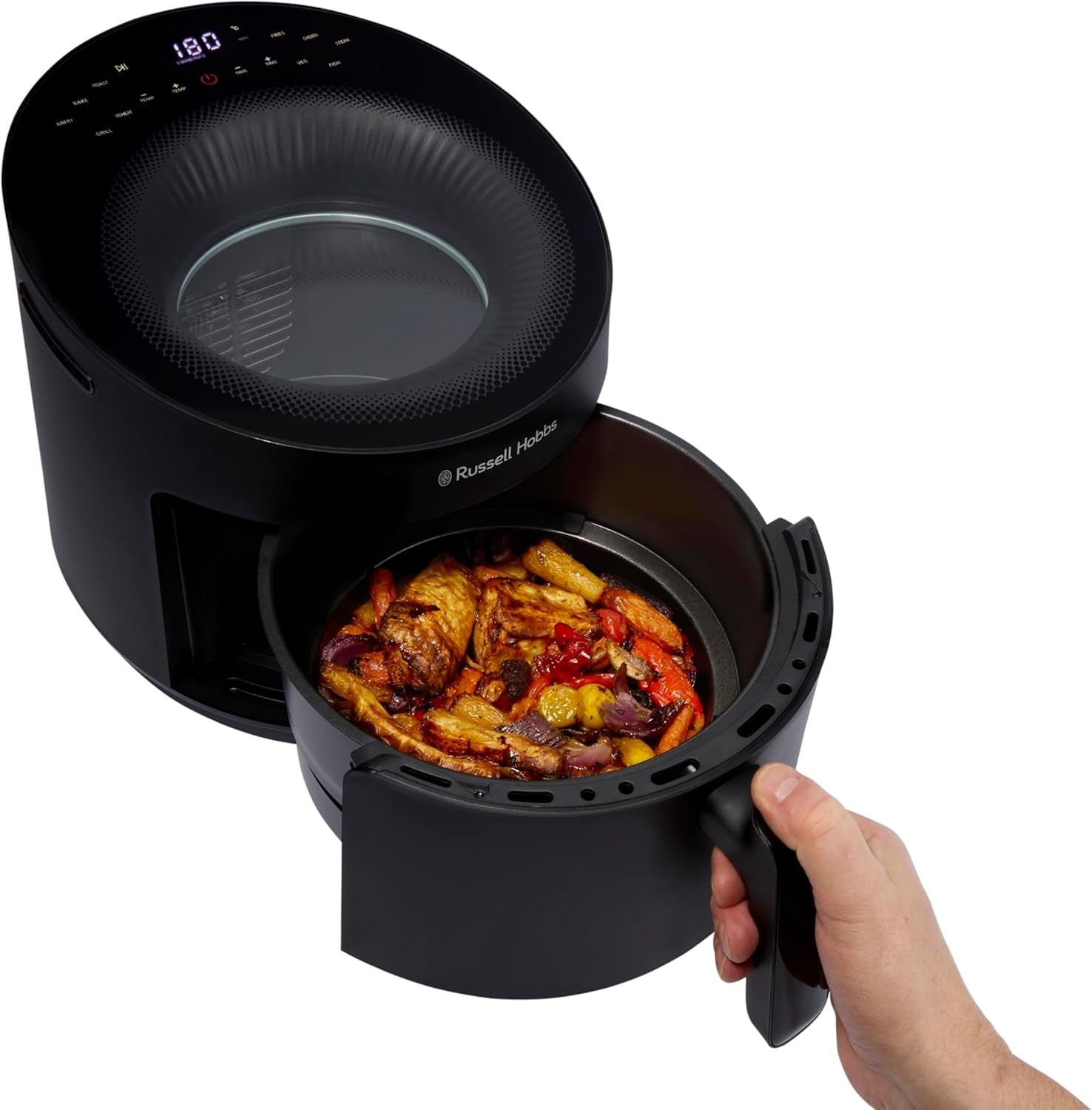 Russell Hobbs Airfryer, 5 Liter, 10 Programme, Sichtfenster Naty Shop Appliances