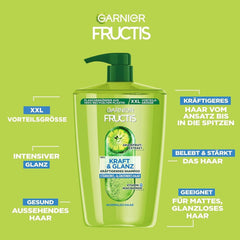 Garnier Fructis Strength And Shine Stärkendes Shampoo mit Grapefruitextrakt XXL, 1 Liter Garnier Dusche und Bad
