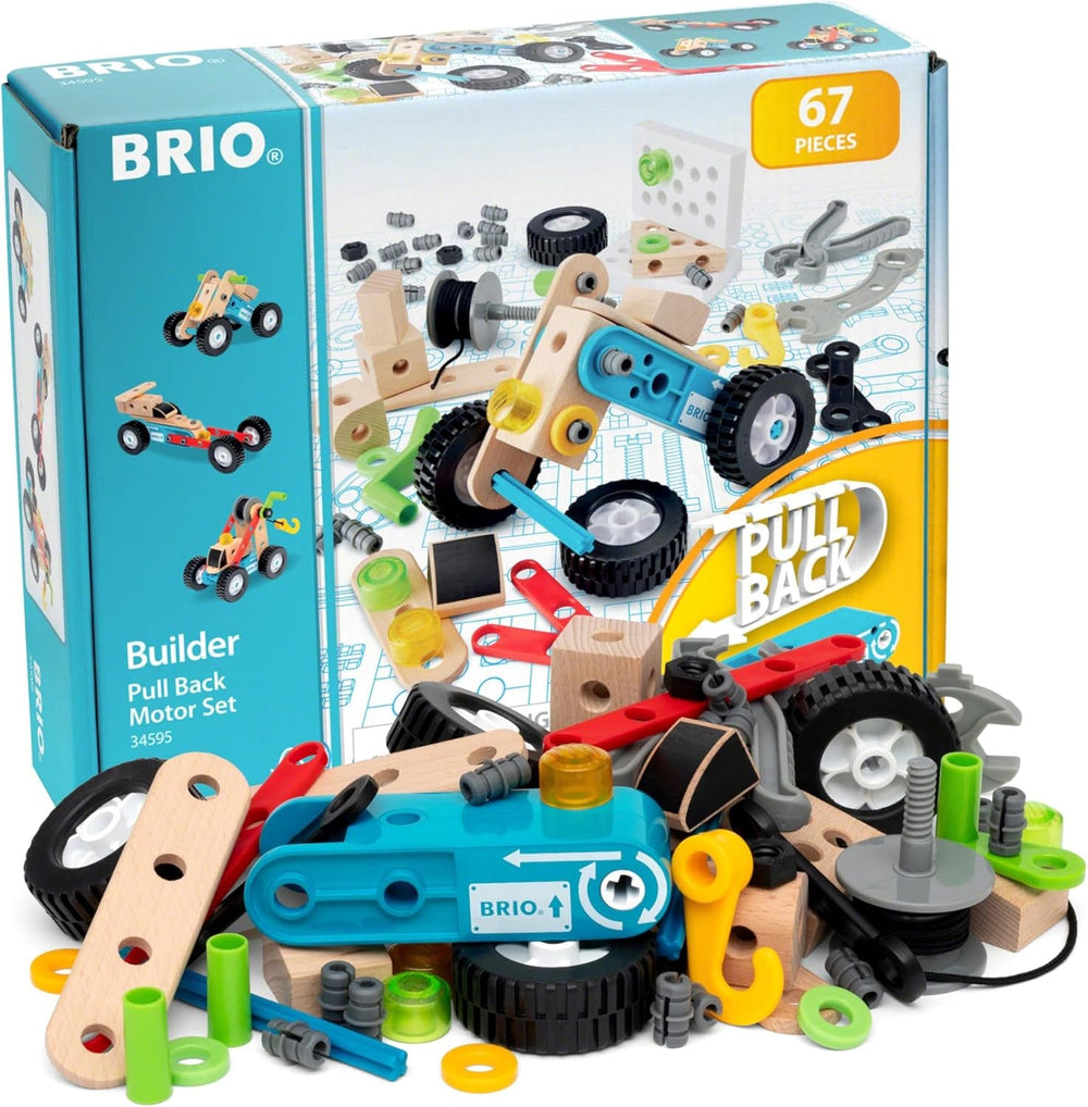 BRIO Builder 34587 Box 136 TLG. - Das kreative Konstruktionsspielzeug aus Schweden - Der ideale Einstieg in die Welt des Bauens und Bastelns - Für Kinder ab 3 Jahren