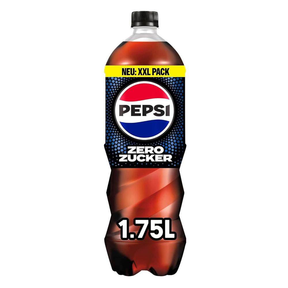 Pepsi Zero Sugar, Erfrischungsgetränk ohne Zucker von Pepsi, ohne Kalorien, Set 6 x 1,75 Liter Alkoholfreie Getränke Naty Shop