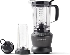 Nutribullet Full Size Blender, Elektrischer Mixer, Multifunktionaler Stabmixer, Professioneller Mixer, 1000 Watt Leistung, 1.6L Becher, Grau, NBF450DG Kitchen Naty Shop