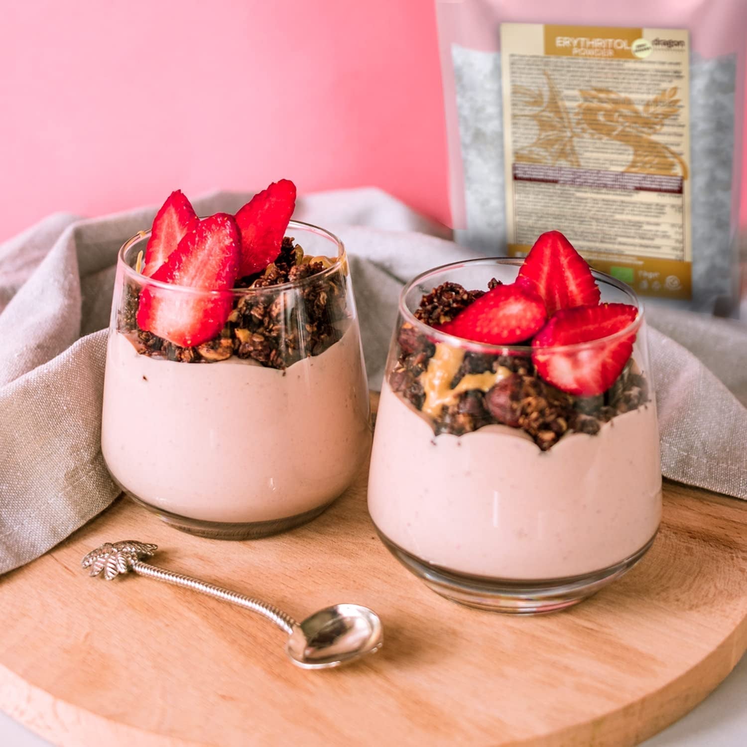 Bio-Erythrit – Pulver, 100 % Bio, vegan, kalorienfrei – 1 kg Süßstoffe Naty Shop