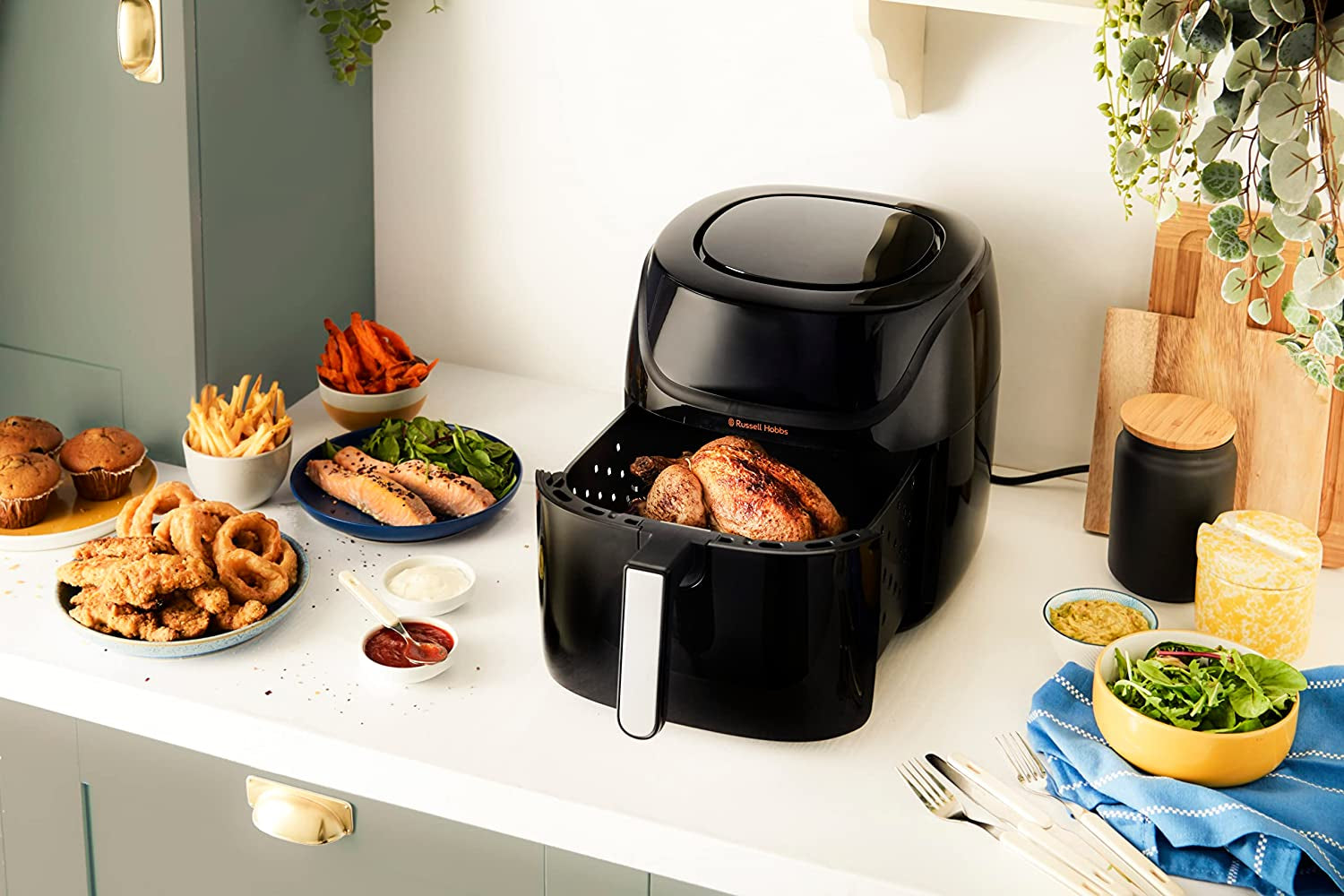 Russell Hobbs Air Fryer L 4L Rapid Airfryer, 7 Kochfunktionen, 10 Programme Haushaltsgeräte Naty Shop