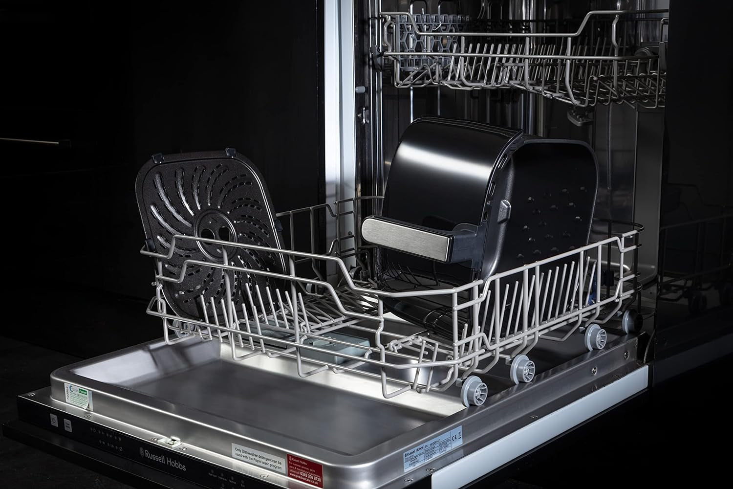 Russell Hobbs Heißluftfritteuse XXL 8L Rapid Airfryer [Kompaktes Gehäuse,7 Kochfunktionen,10 Programme] Satisfry (Spülmaschinenfest, Max 220°C, Fritteuse Ohne Öl, Grillen, Backen, Braten) 27170-56 Naty Shop