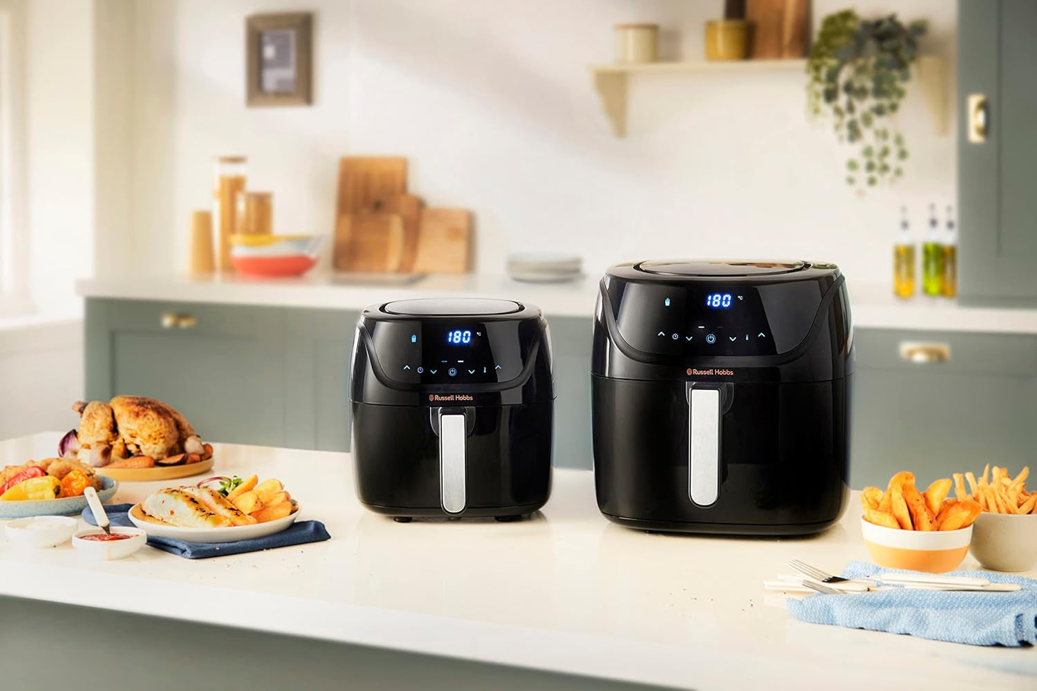 Russell Hobbs Air Fryer L 4L Rapid Airfryer, 7 Kochfunktionen, 10 Programme Haushaltsgeräte Naty Shop
