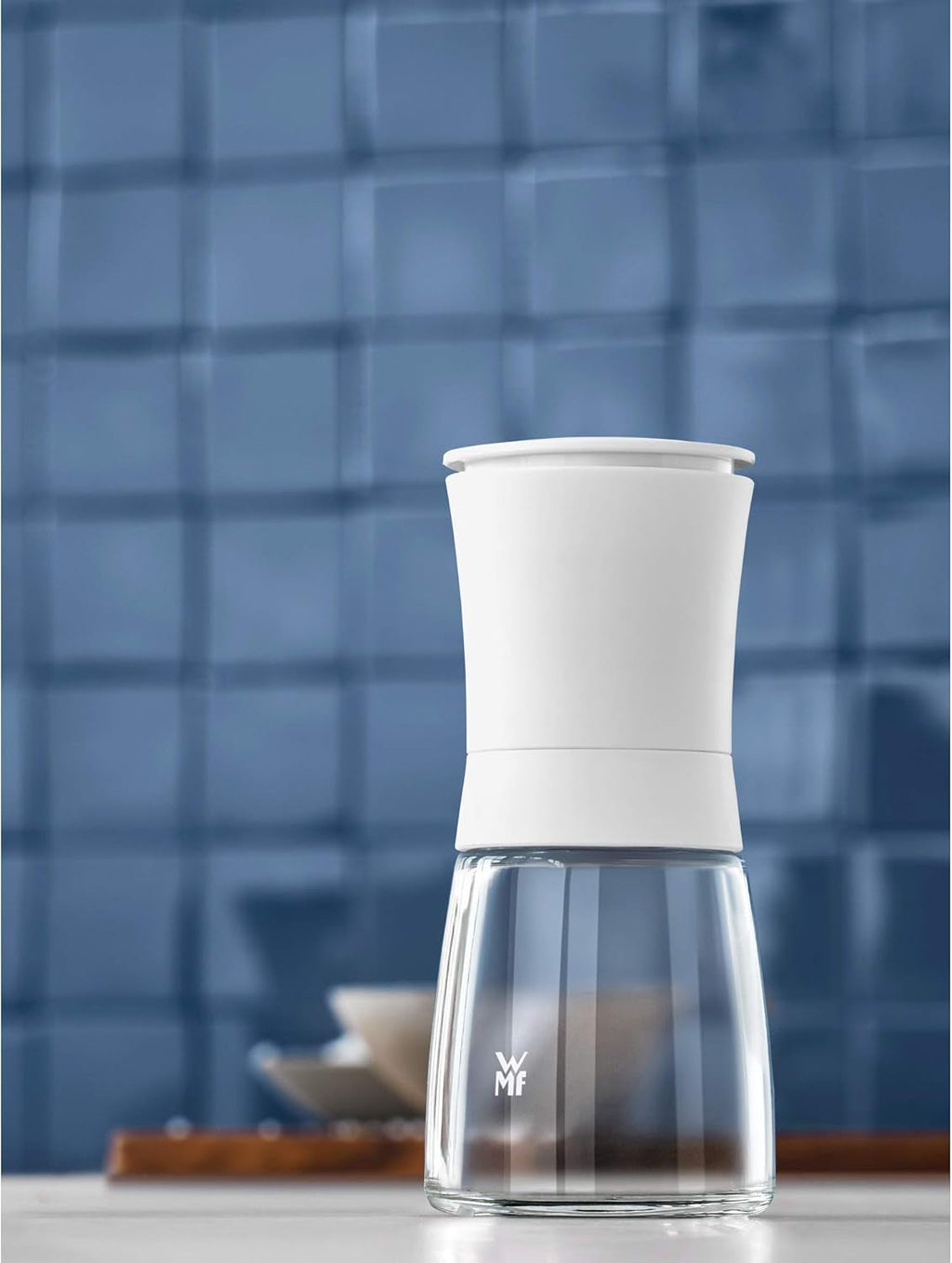 WMF Trend râșniță de sare sau piper 14 cm, fără umplutură, râșniță ceramică, plastic, sticlă, alb Rasnite si Feliatoare Naty Shop