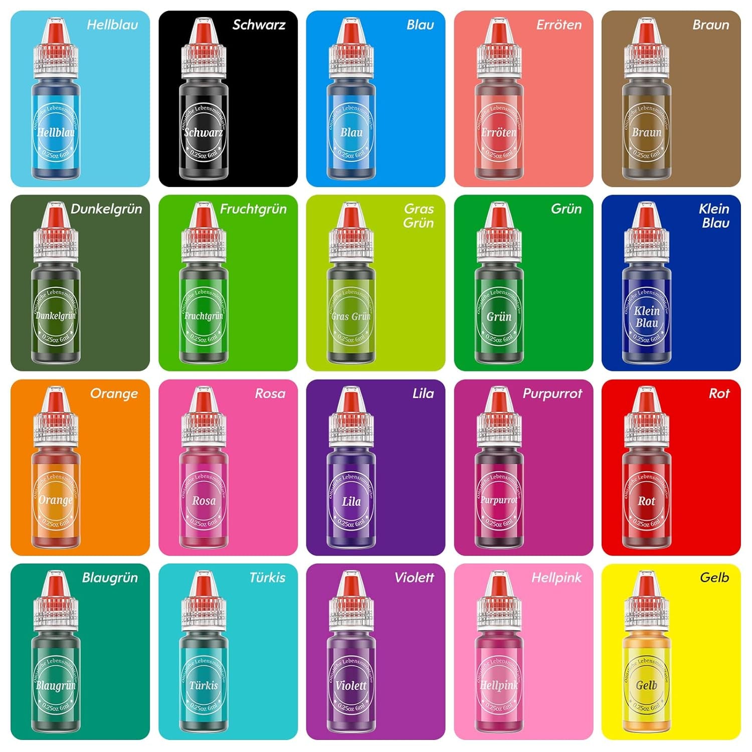 Colorant alimentar liposolubil 20 de culori colorant alimentar pe bază de ulei pentru ciocolată colorant alimentar în ulei colorant alimentar foarte concentrat fondant macarons cremă de ouă de Paște prăjituri de Paște gogoși