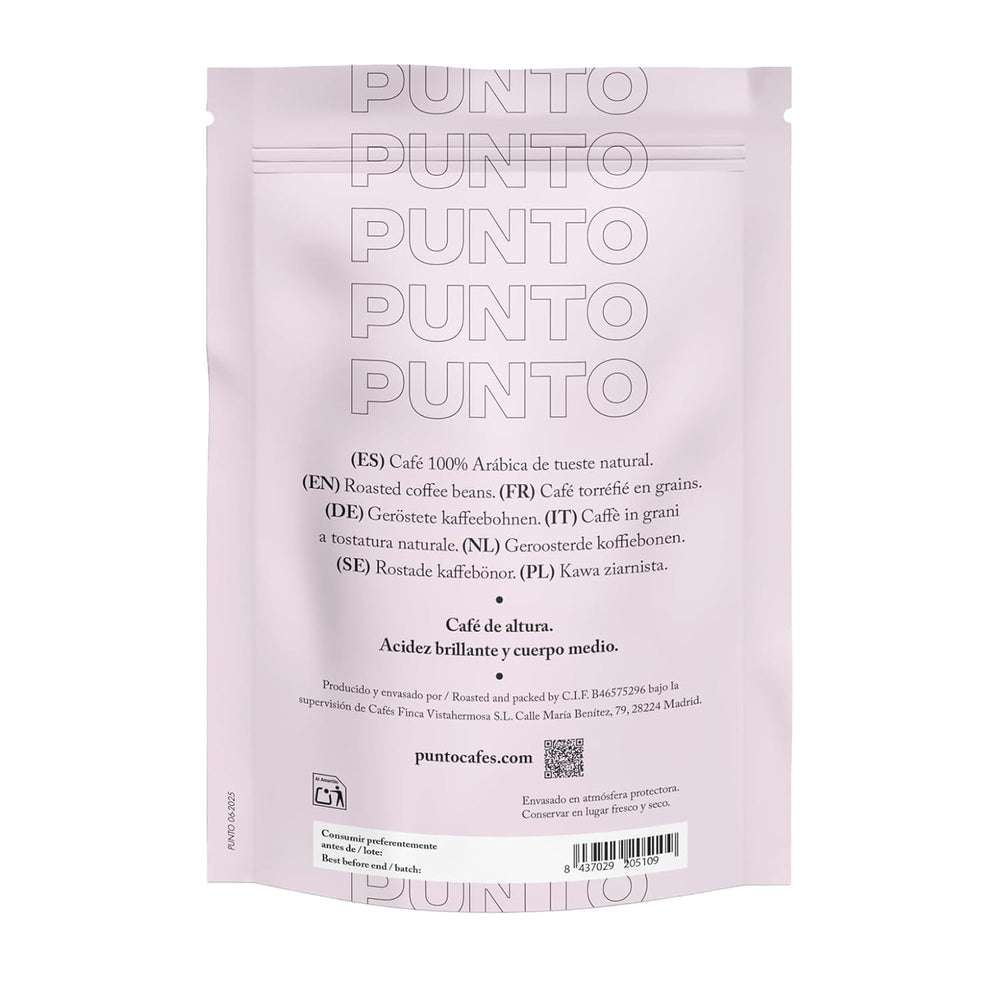 – Cafea etiopiană măcinată – 250 g – Cafea specială – Prăjire medie – 100% Arabica – Note de miere, scorțișoară și ciocolată – Aciditate intensă – Corp mediu