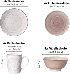 Ritzenhoff & Breker Valencia Kombiservice, 16-teilig Geschirrsets Naty Shop