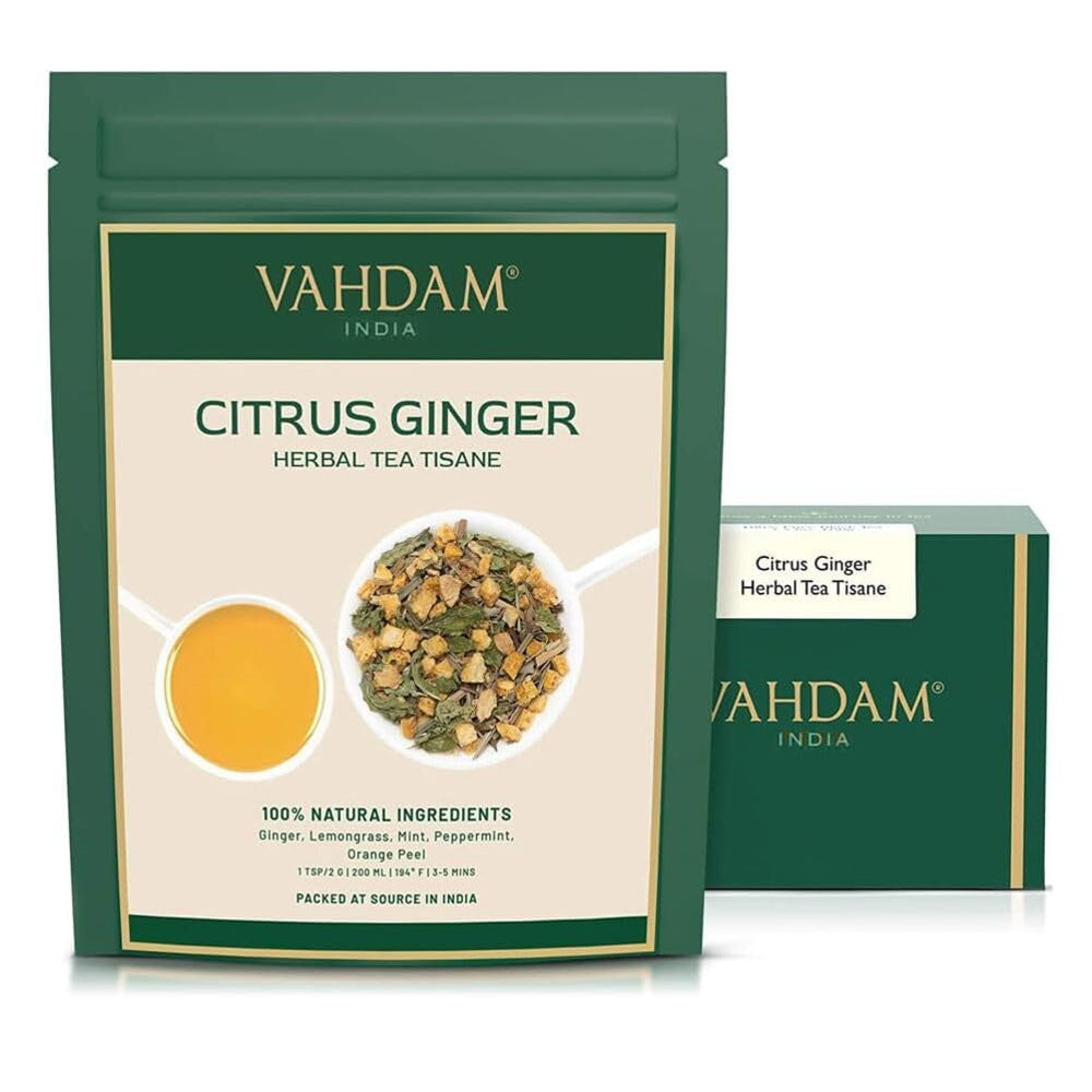 VAHDAM, ceai verde Himalayan (100 g) Ceai verde 100% pur din Himalaya | Fără gluten | Direct de la sursă din India | Preparare fierbinte/rece | Ceai verde vrac