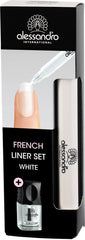 Set de eyeliner French Liner alessandro Effect Polish, alb, 1 pachet (3,2 ml + 5 ml)