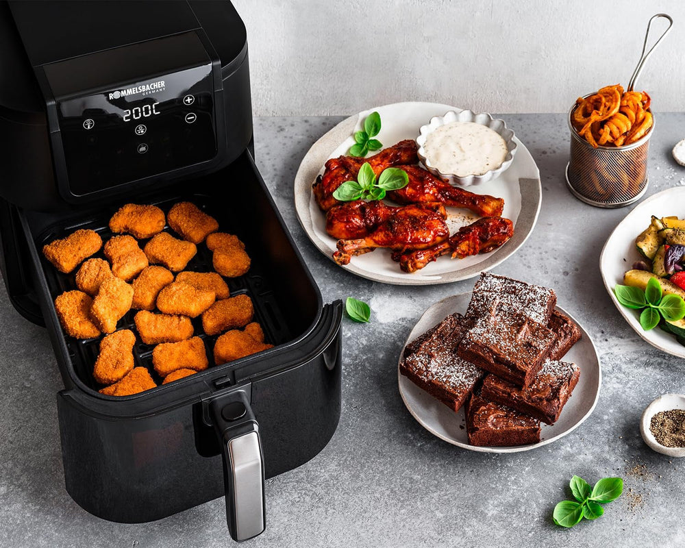 ROMMELSBACHER Friteuză cu aer cald cu fereastra FRH 1700, 10 programe, silentioasa Electrocasnice Naty Shop