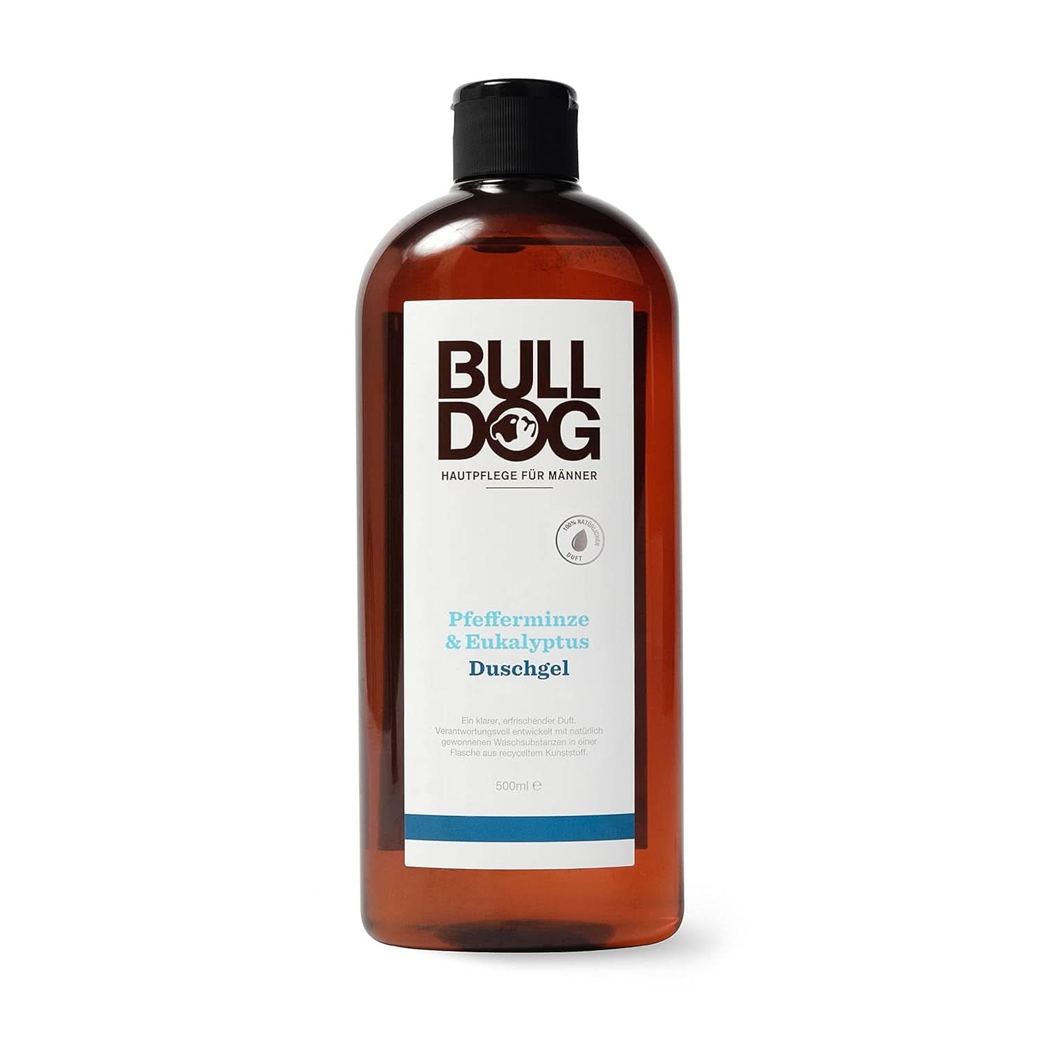 BULLDOG, Duschgel für Männer mit Zitrone und Bergamotte, 500 ml Dusche und Bad Naty Shop 500 ml Minze – Eukalyptus