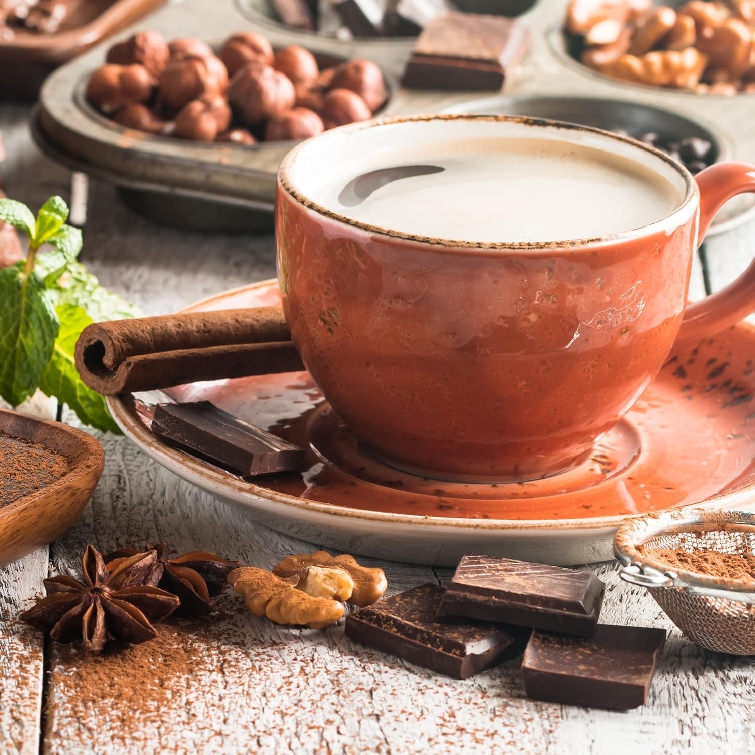 Der-Franz Kaffee, Mischung aus Arabica und Robusta, geröstet, ganze Bohne aromatisiert mit natürlicher Haselnuss UTZ, 1000 g