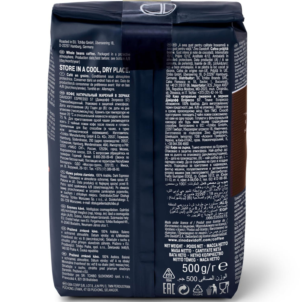 Boabe de cafea Davidoff Café Espresso 500g