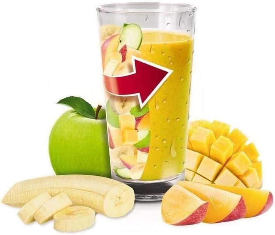 Blendforce-Mixer, 600 W, 2 Geschwindigkeiten+Pulsfunktion, 2 L Gesamtkapazität, Intelligentes Schließsystem, Einfache Reinigung, Luftkühlung, 3 Minuten Kontinuierliches Mischen LM420510 Mutter und Kind Naty Shop