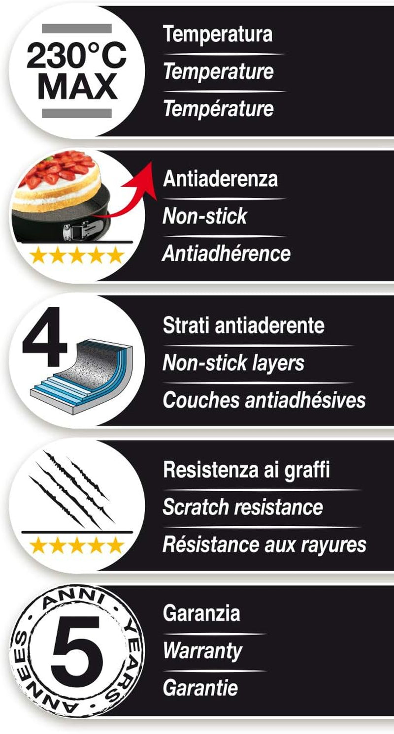 Blackstone Kuchenform 12 Muffins, Stahl, Schwarz/Grau Stein, 6 Einheiten Formen und Backbleche Naty Shop