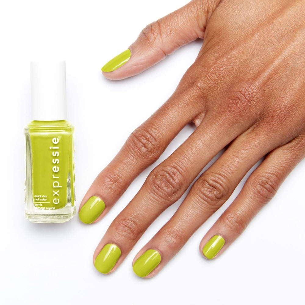 Oja cu uscare rapidă Essie „expressie”, formulă vegană fără ingrediente de origine animală, nr. 565 main character moment, verde, 1 x 10 ml