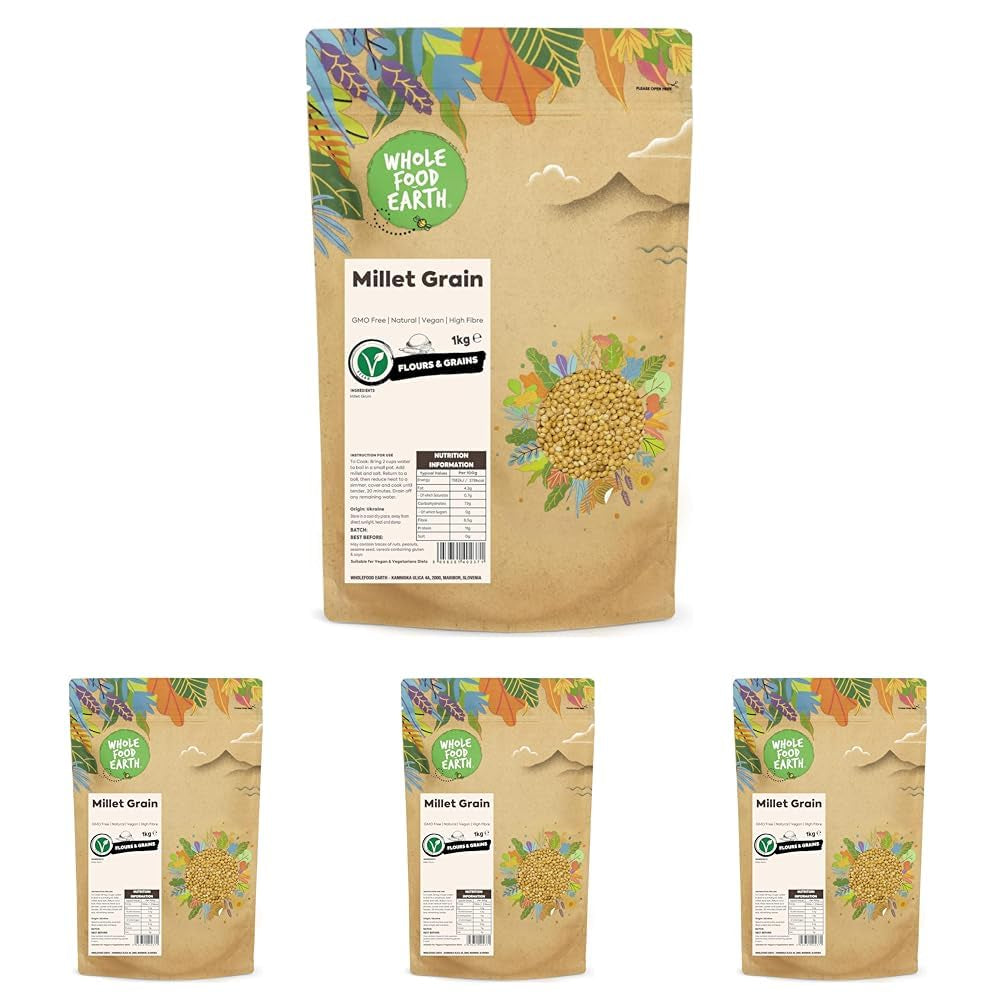Boabe de mei integrale Earth - fără OMG - naturale - vegane - fără lactate - fără zahăr adăugat - 1 kg