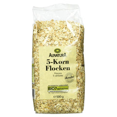 Bio 5-Kornflocken, 500G Cereale Naty Shop 500 G (1Er Pack)
