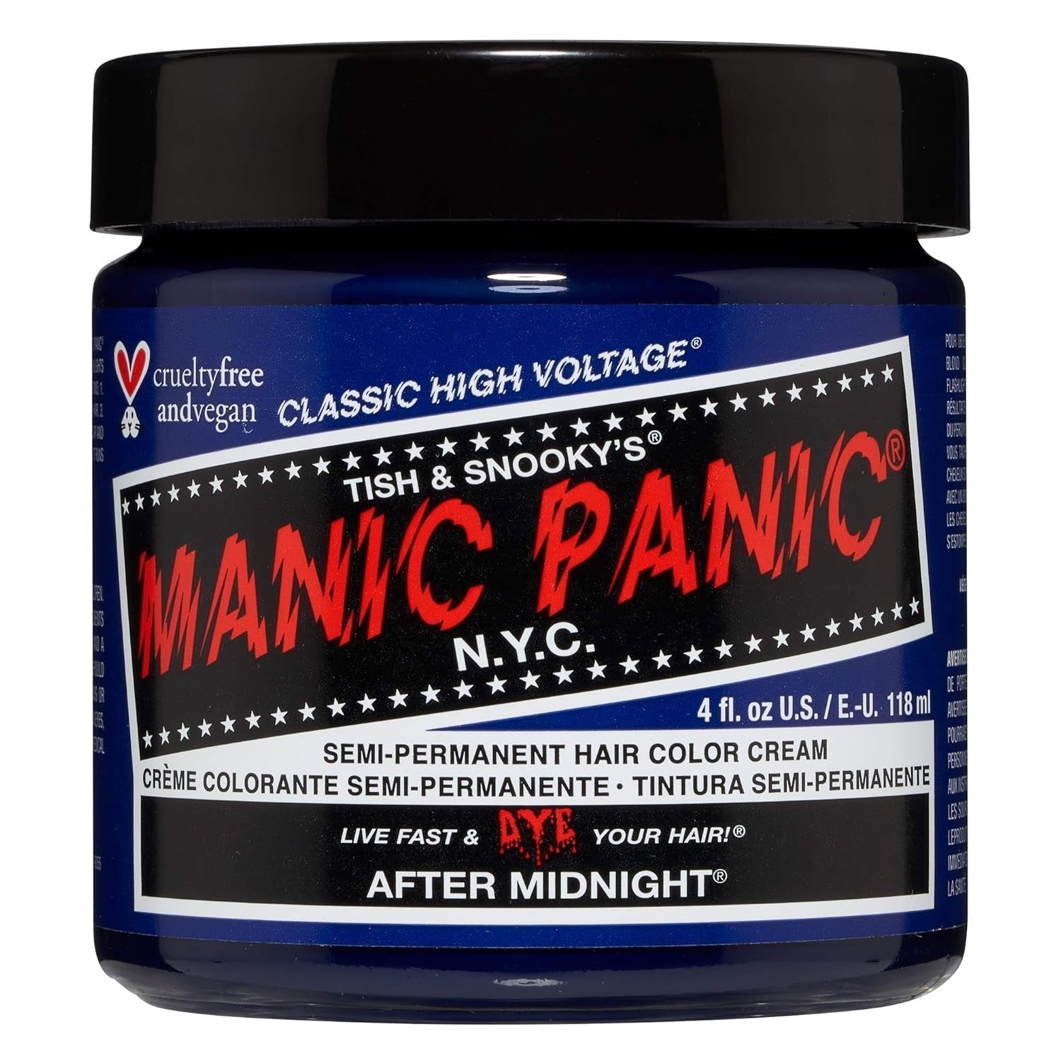 Manic Panic Electric Lizard Classic Cream, vegan, fără cruzime, vopsea de păr verde semipermanentă 118ml
