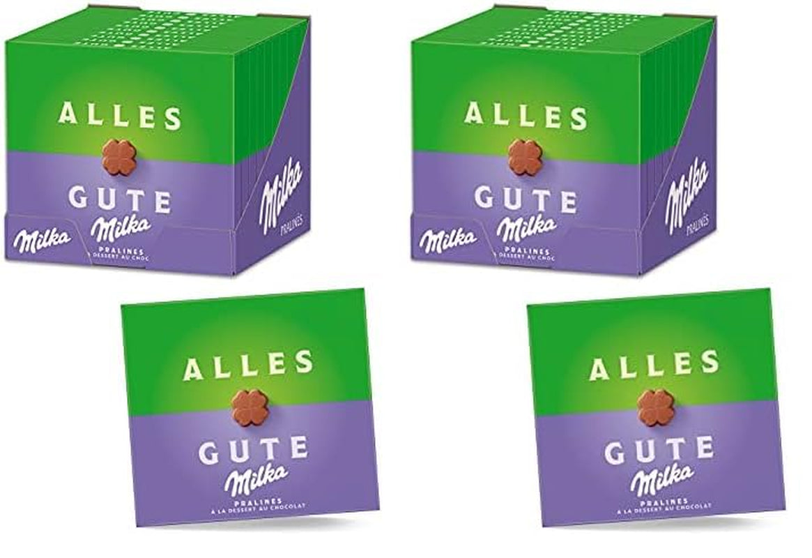 Praline Milka All the Best 10 x 110g, Praline fine din ciocolată cu lapte alpină cu umplutură de cremă de cacao (pachet de 2)