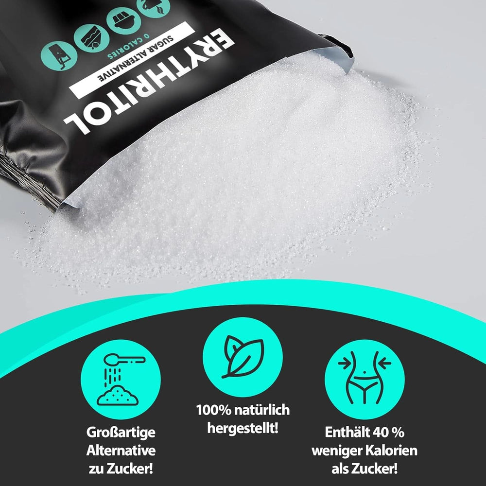 Nature Diet - Erythritol 2 X 1000 G | Natürlicher Süßstoff | Null Kalorien | Zuckerersatz Süßstoffe Naty Shop