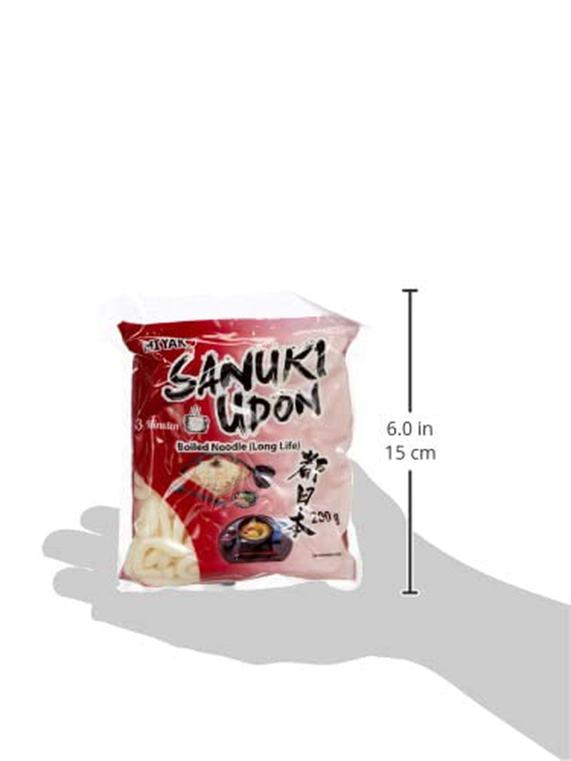 Tăiței Udon Miyako Sanuki, gătiți, pachet de 12 (12 x 200 g)