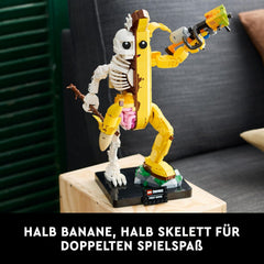 LEGO Fortnite Knochen-Schali - Gamer Modellbau -Bauset für Erwachsene - Schalenschläger Spitzhacke, Farbwerfer, Bananenrucksack - Gaming Deko - DIY Set - Gaming Geschenk für Erwachsene & Fans - 77072