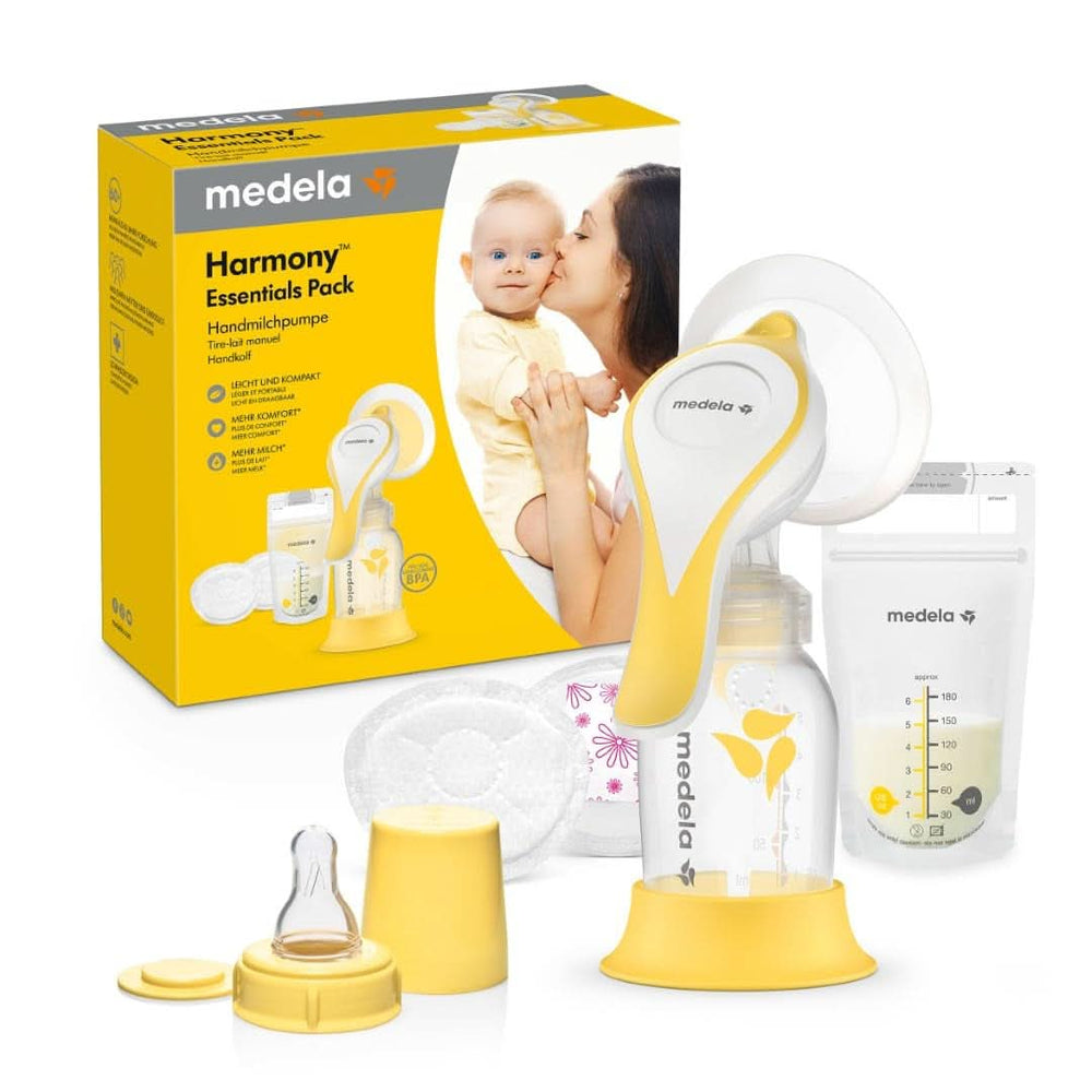 Medela Muttermilchauffangbehälter aus Silikon Zubehör Essen und Stillen Bebe Naty Shop Handmilchpumpe Im Set