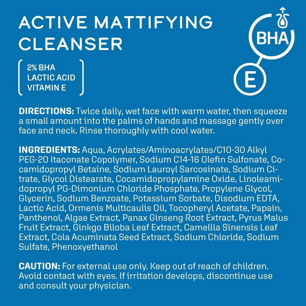 DCL Skincare Active Mattifying Cleanser, 2% Salicylic Acid, Lactic Acid, 198 ml Cosmetice si Infrumusetare Naty Shop