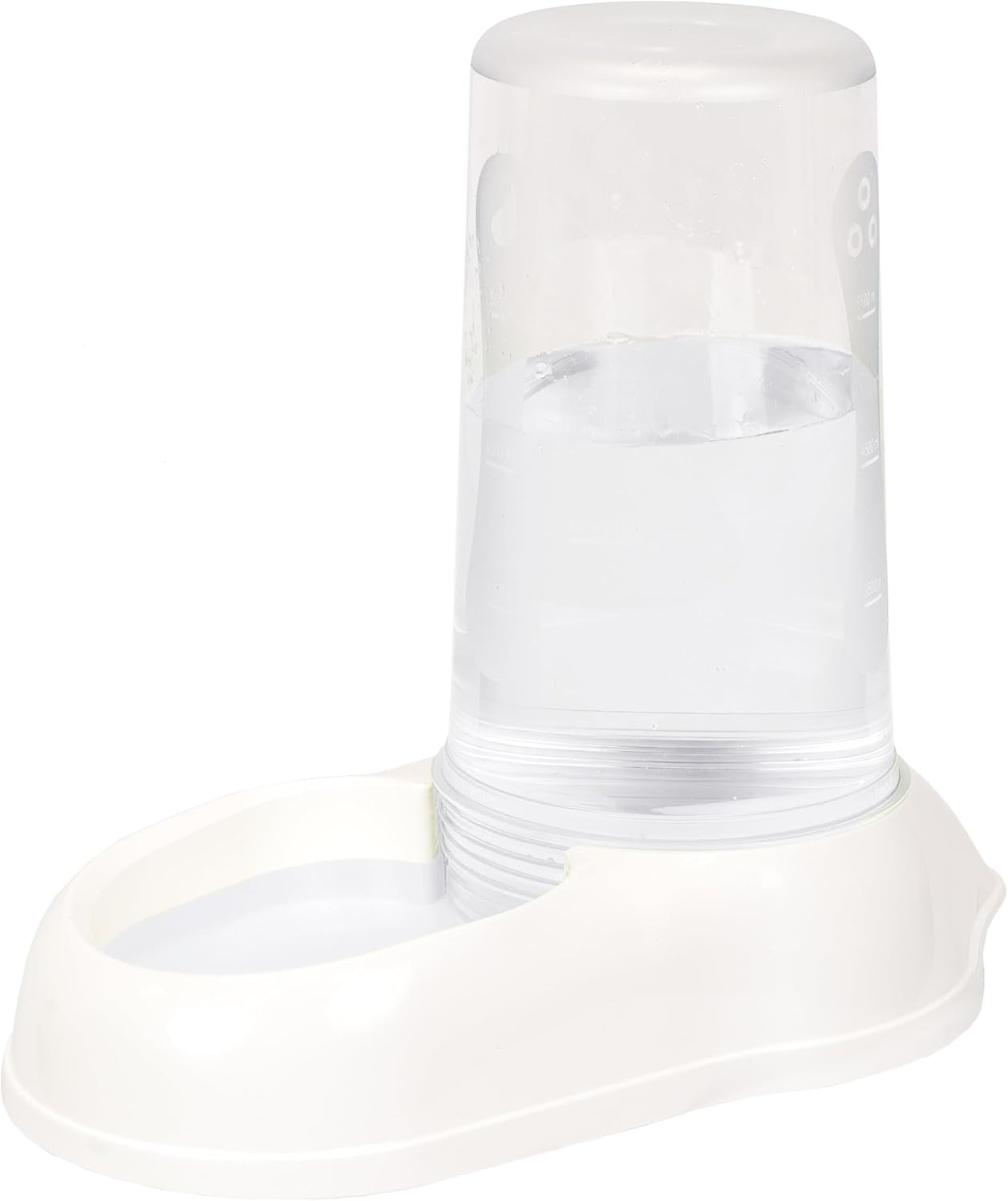 Ferplast AZIMUT 600 Dispenser de hrană și apă pentru câini și pisici, capacitate 0,6 litri, bază antiderapantă, 12,5 x 19 x Î 19,5 cm, albastru