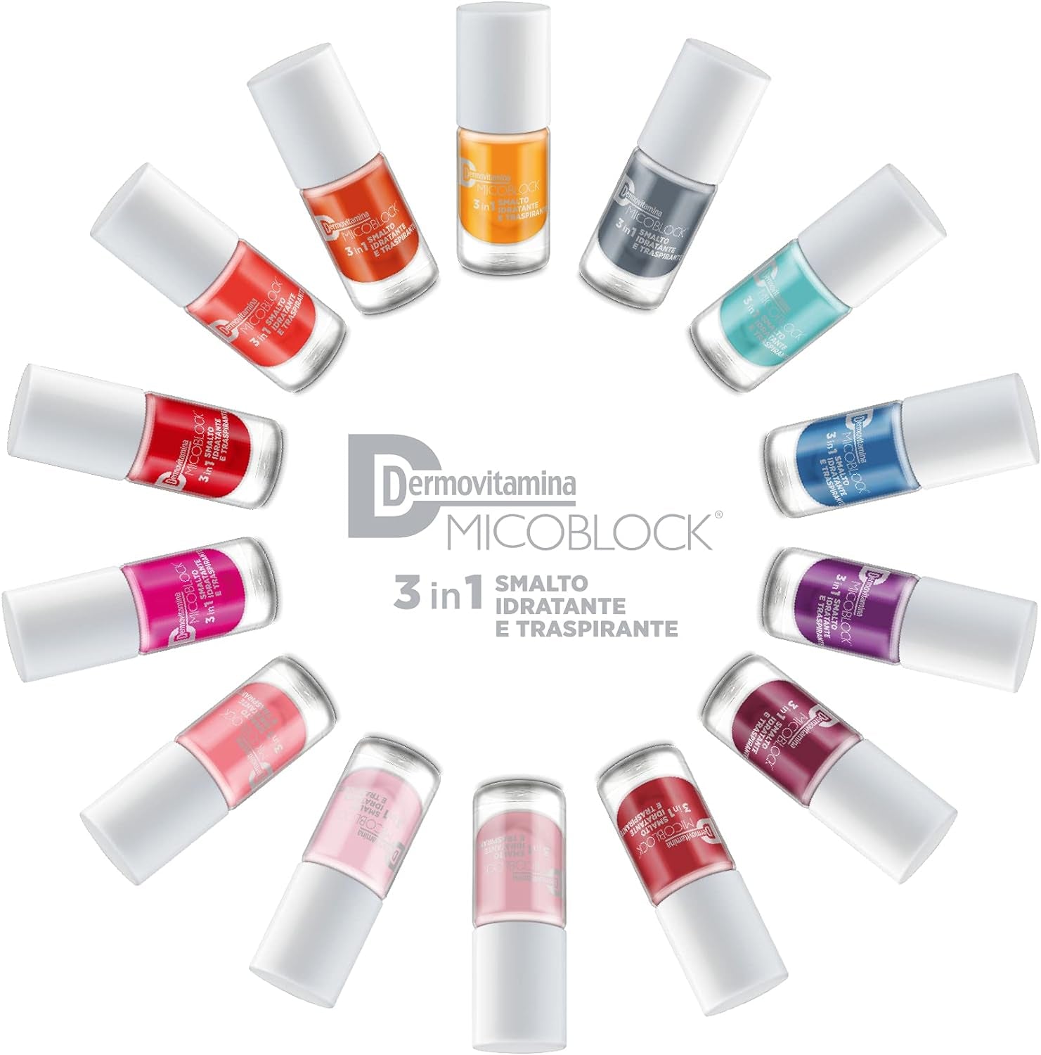 Oja Microblock 3 în 1, Îngrijirea unghiilor, Roz – Oja vindecătoare pentru unghii – Tratamentul unghiilor de la picioare – Întărirea unghiilor – Disponibil în 16 culori – 5 ml